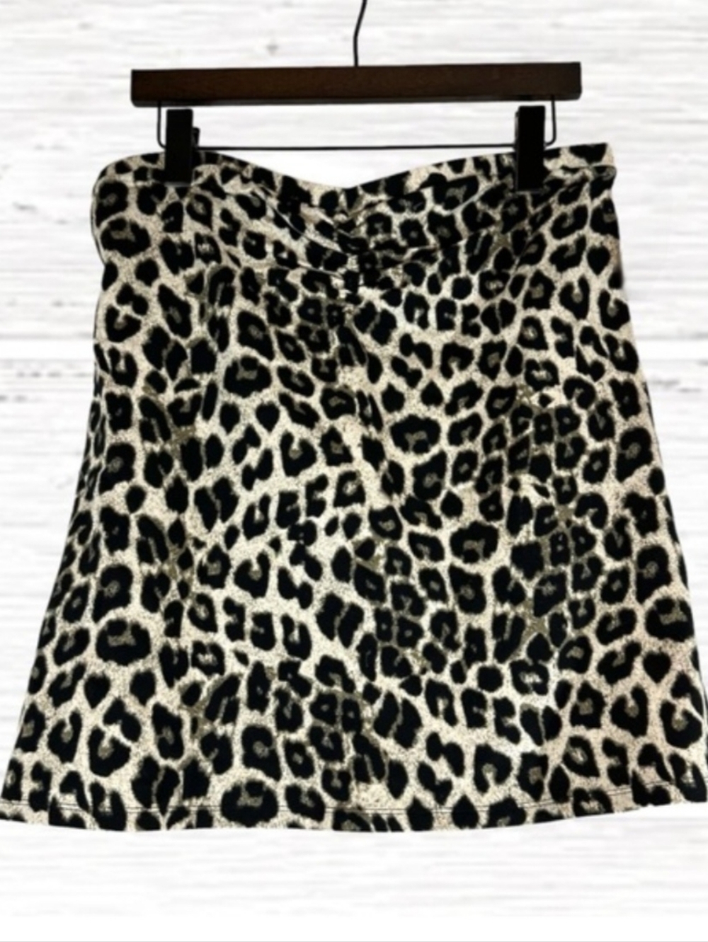 Torrid Leopard Print Strapless Top Sz 1